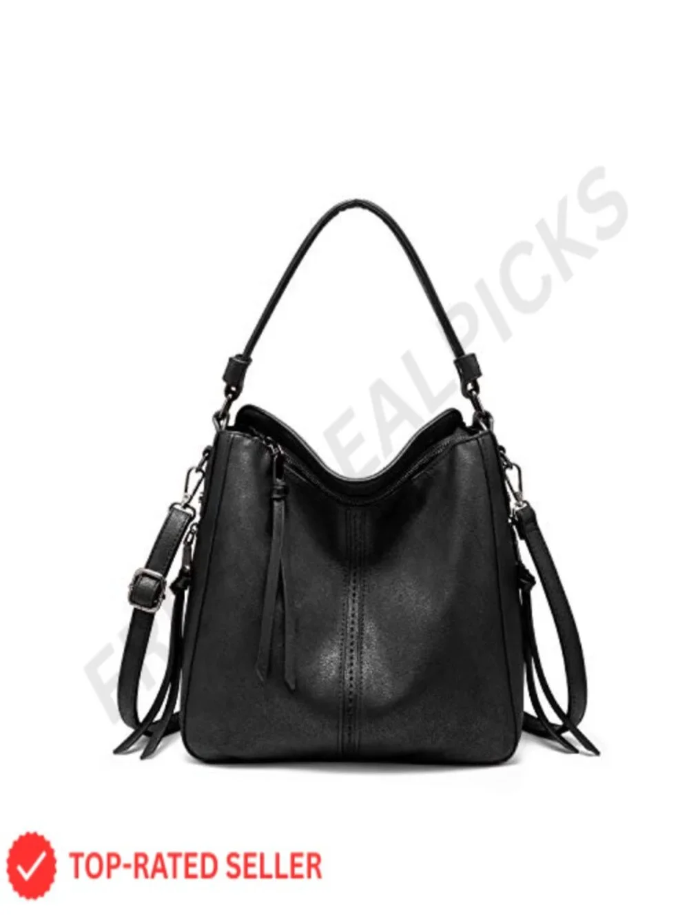 Women's Hobo Crossbody Bag Faux Leather Large Capacity Multi-Pocket Adjustable